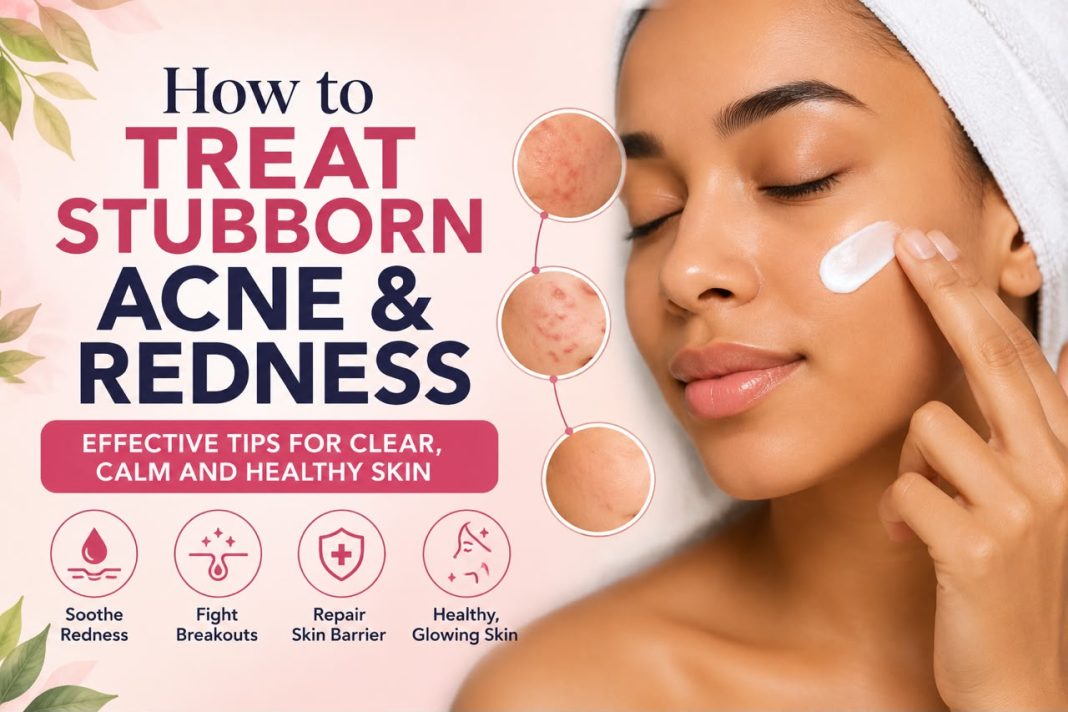 How to treat stubborn acne and redness
