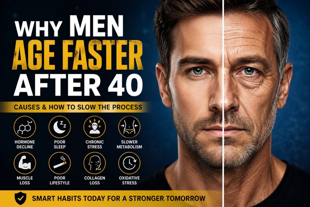 Why men age faster after 40