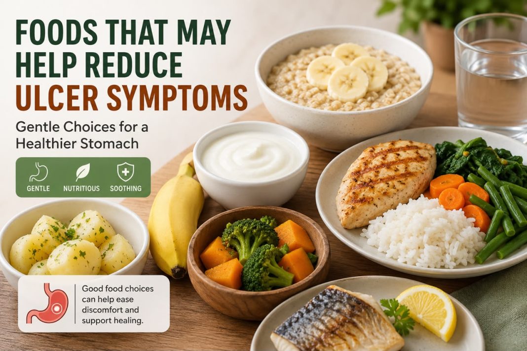 FOODS THAT MAY HELP REDUCE ULCER SYMPTOMS