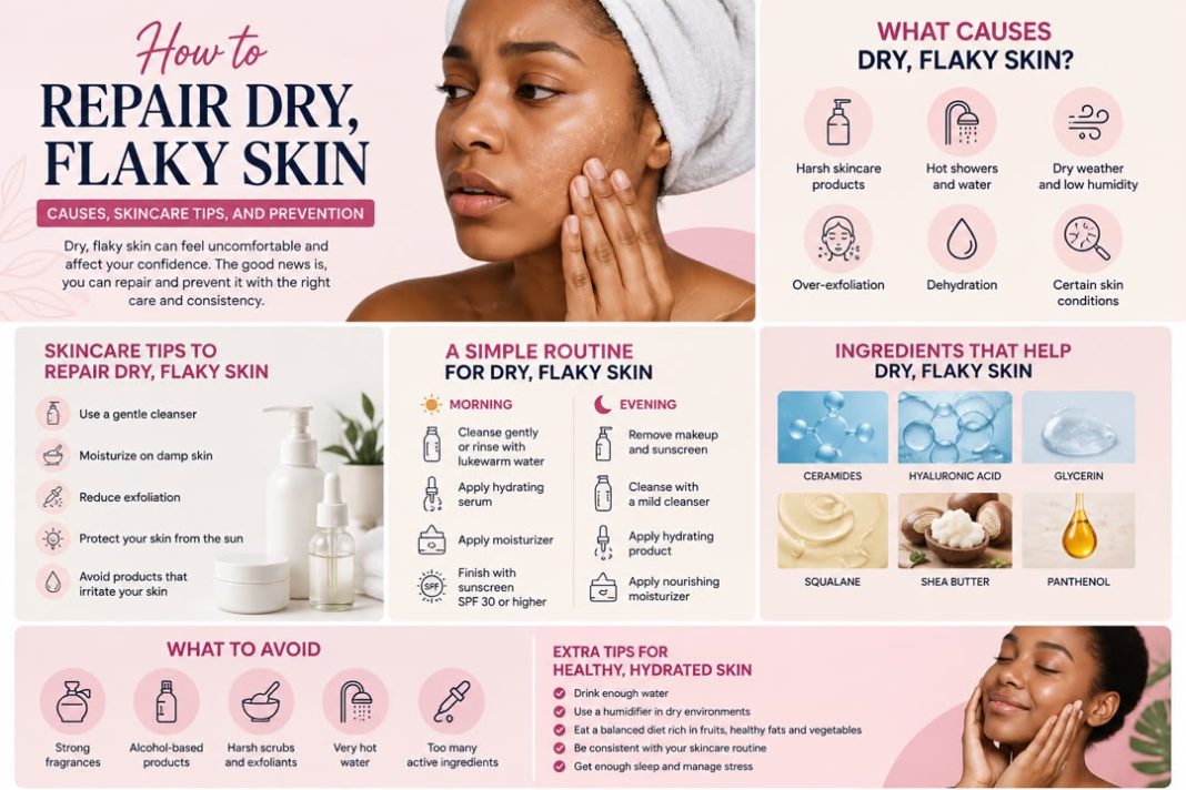 HOW TO REPAIR DRY FLAKY SKIN